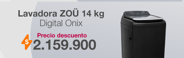 Lavadora Zou  14 kg Digital Onix